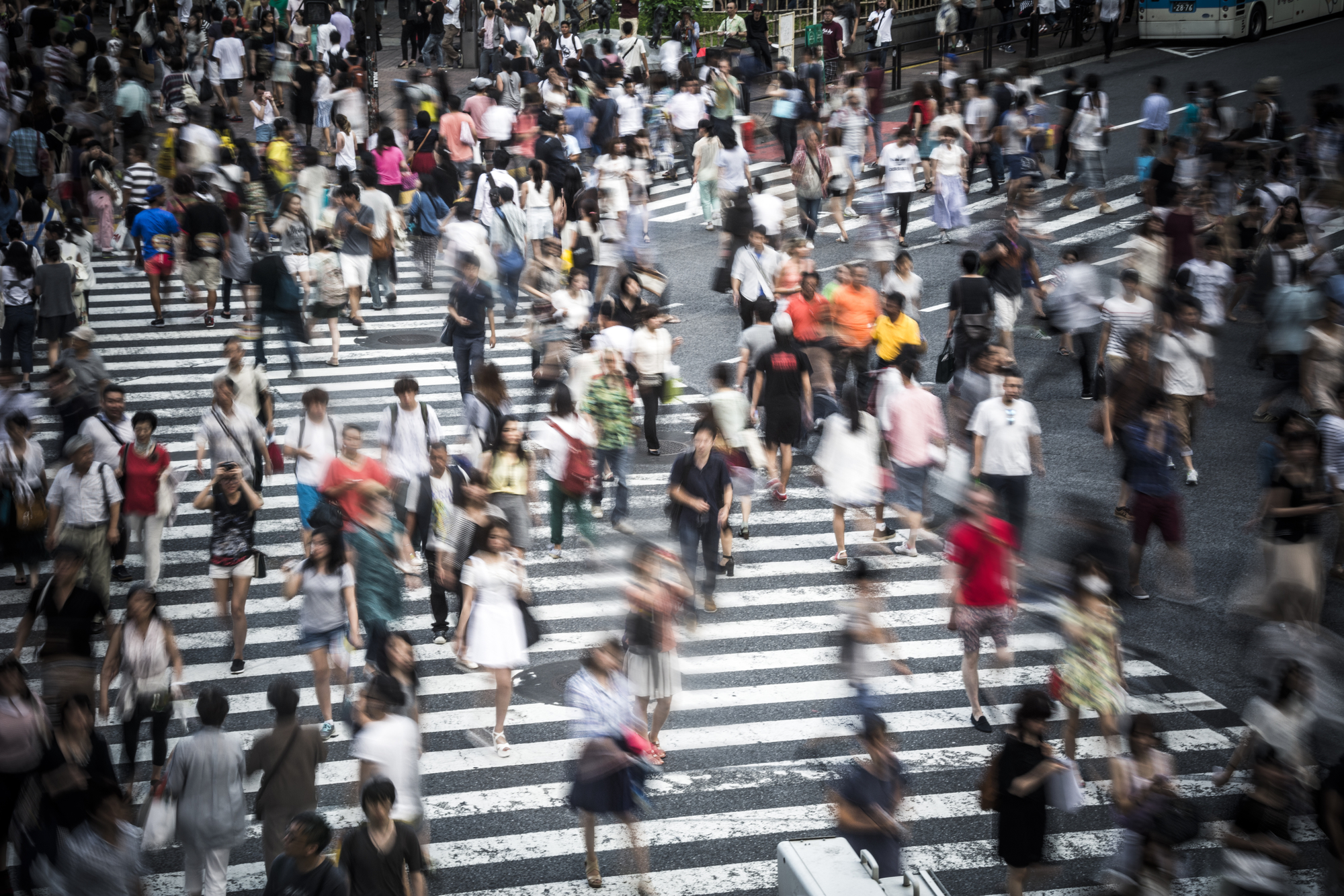 Población en Tokio, Japón